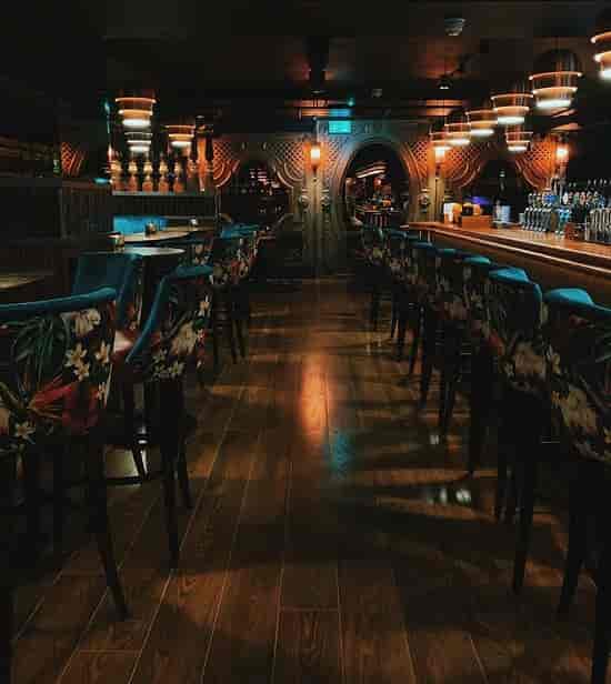 Bartley's Lounge with thematic furniture for VIP networking and corporate reception events.