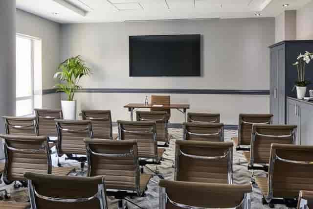 Theater-style meeting room at DCU Conferencing Dublin for professional training and presentations.