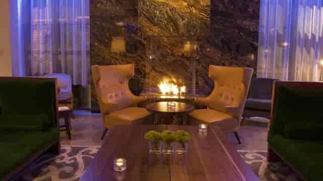 Luxury meeting room at The Spencer Hotel for VIP networking and breakout sessions.