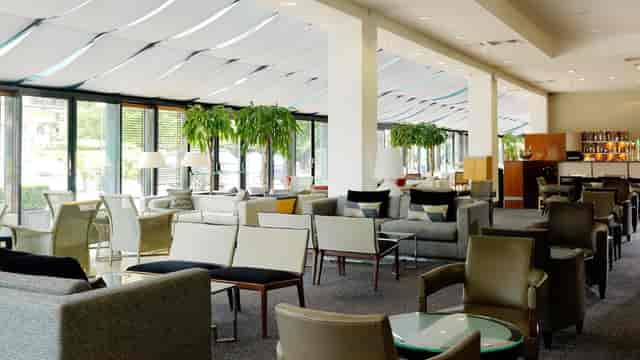 Herbert Park Hotel private lounge with modular seating for corporate events and networking.