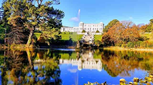 Powerscourt Estate house with grand architecture, ideal for luxury corporate retreats and galas.