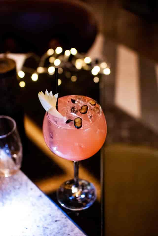 Signature cocktail at Arthaus Hotel premium evening reception bar.