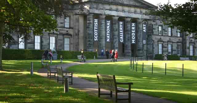 Scottish National Gallery of Modern Art garden, perfect for corporate events and outdoor receptions.