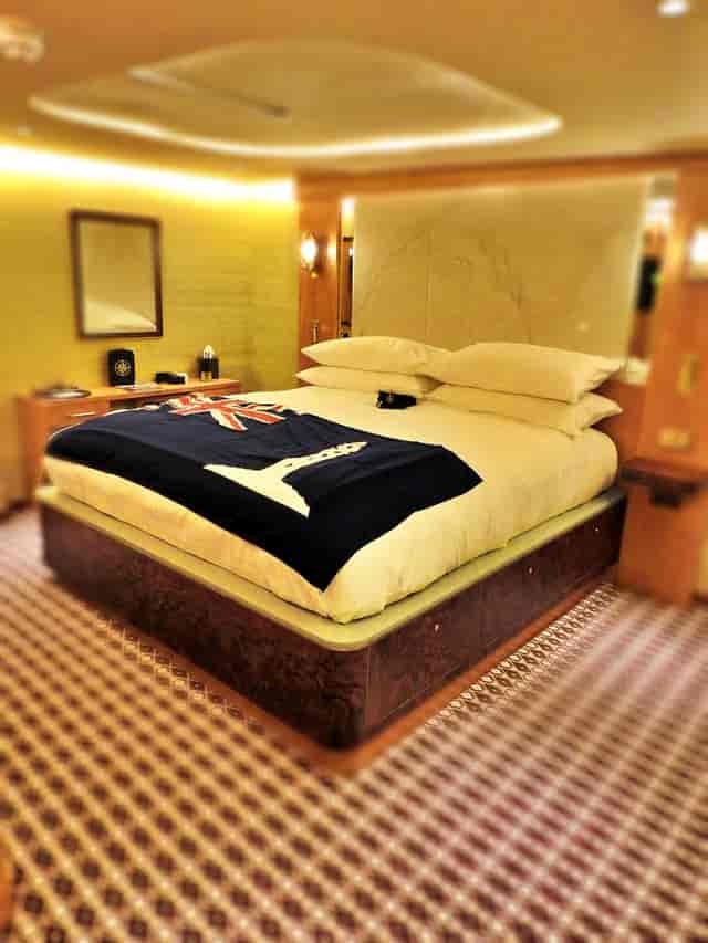Fingal Hotel Skerryvore Suite with VIP turndown service for luxury hospitality events.
