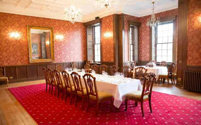 Boardroom at Carberry Tower Mansion: historic venue for executive meetings and private events.