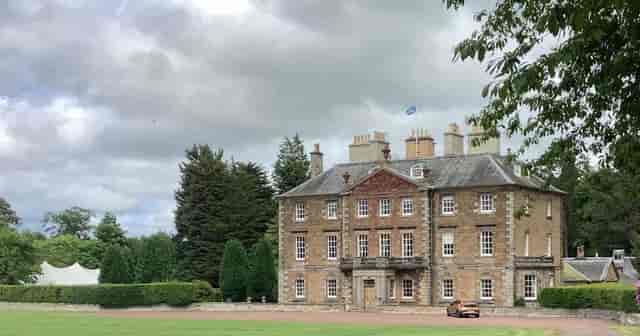 Gilmerton House gardens, a luxury wedding and corporate retreat venue with expansive grounds.