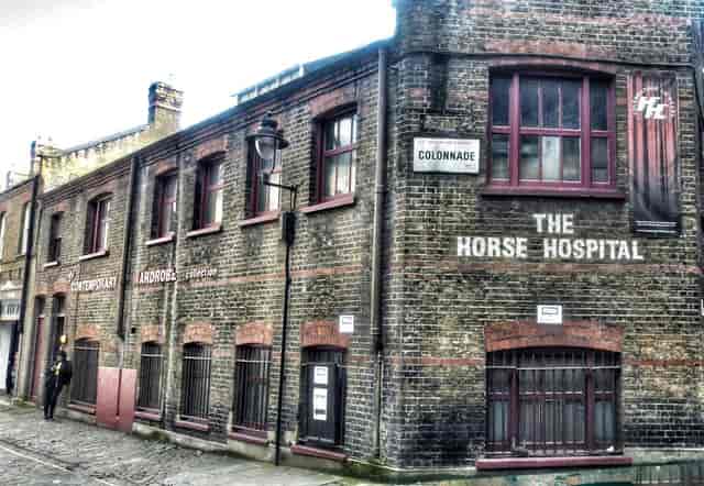 Industrial-chic Horse Hospital London venue for creative workshops and private exhibitions.