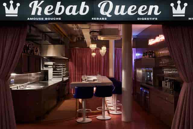 Modern catering space at The Lounge & Kebab Queen, ideal for intimate food events.
