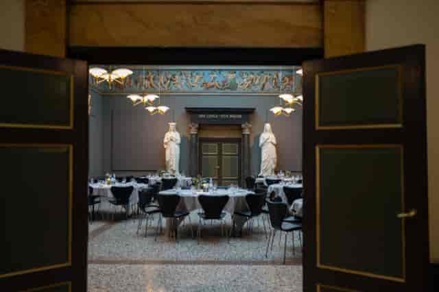 Elegant event space at Carlsberg Museum, perfect for banquets and corporate gatherings.