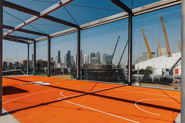 Rooftop Basketball Court