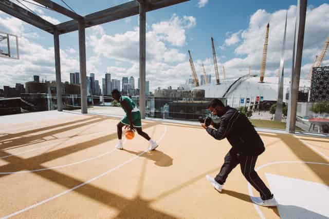 Rooftop Basketball Court