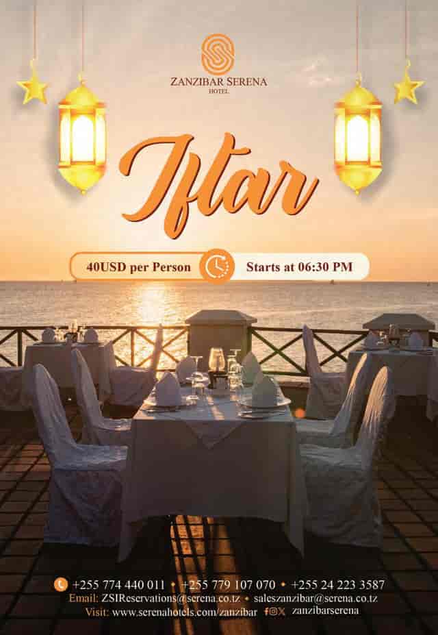 Premium sunset Iftar event at Happy Sister restaurant featuring elegant dining atmosphere.
