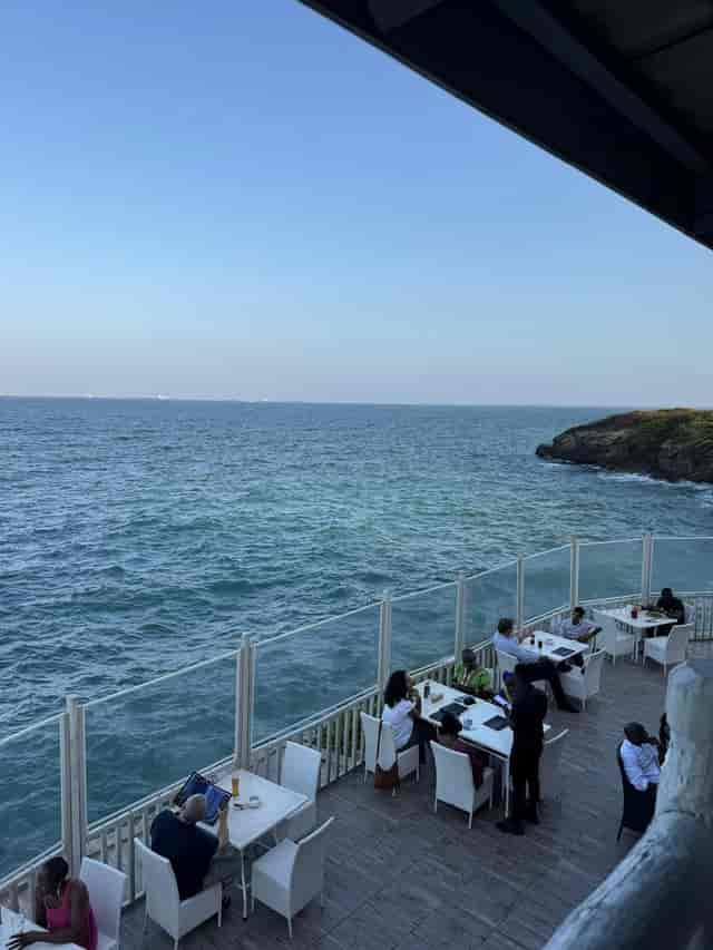 Karambezi Café outdoor setting for VIP reception and networking breakfast events.