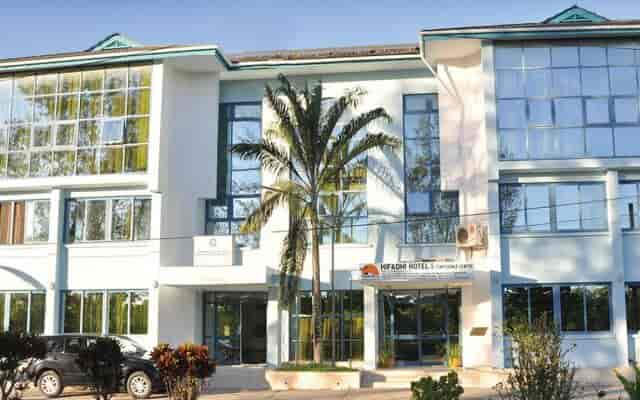 Hifadhi Hotel conference room for regional meetings and workshops.