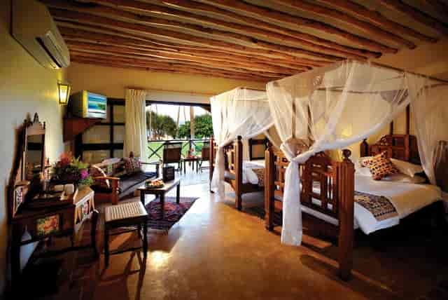 Rustic-chic conference room at Neptune Pwani Beach Resort for executive retreats and off-sites.