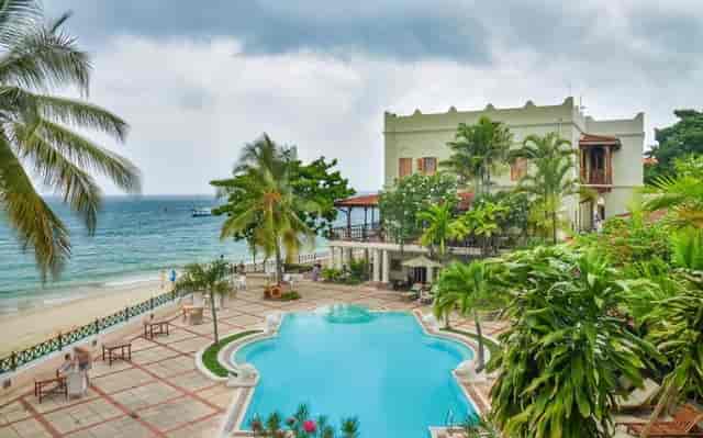 Poolside area at Zanzibar Serena Inn for corporate events, incentive retreats, and networking.