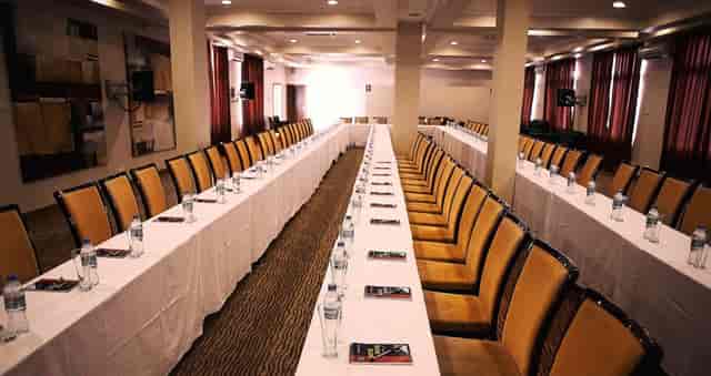 Hollow-square meeting room at Seascape Hotel conference center for corporate events and workshops.