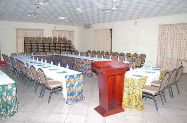 U-shape meeting room setup at Landmark Hotel Ubungo for budget corporate event venue.