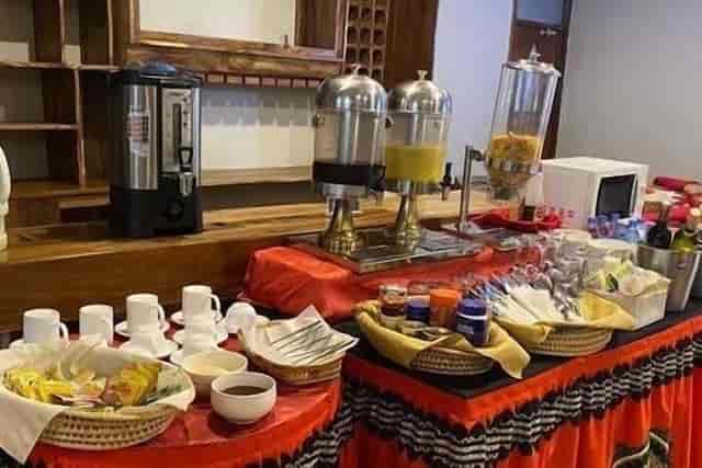 Rungwe Hotel conference hall breakfast station setup for business meetings and corporate events.