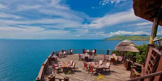 Open-air Conference Venue One at Kigoma Hilltop Hotel for incentive dinners and VIP receptions.