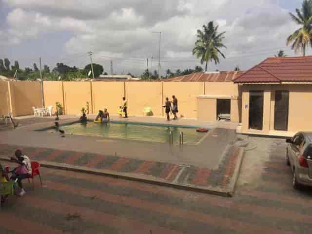 Outdoor fitness area at Rungwe City Hotel for casual events and venue rentals.
