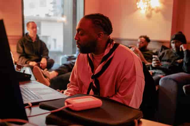 Focused planner at City Views Recording Studio, ideal for creative events and brainstorming.