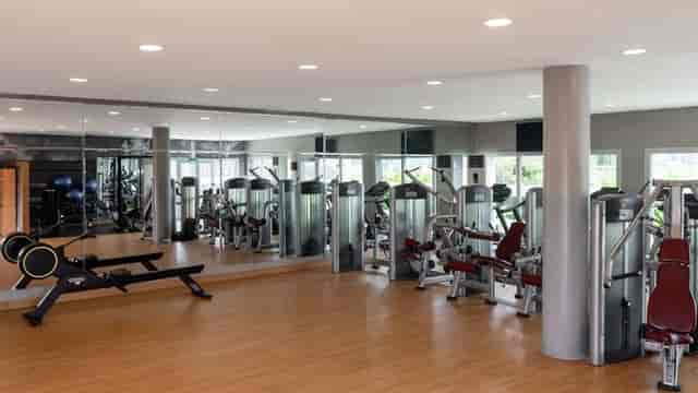 Fitness center at Radisson Blu Anchorage Hotel Lagos for corporate wellness events.