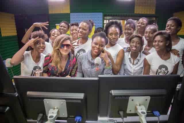Wazobia WEP broadcast activation: interactive radio studio event for social media engagement.