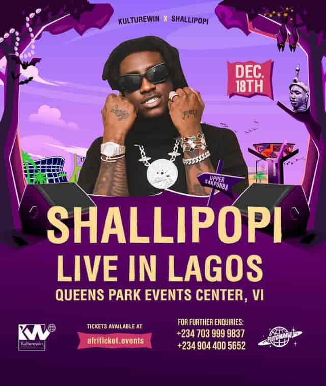 Promotional flyer for QueensPark Events Centre outdoor entertainment event.