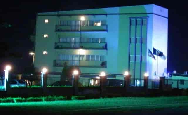 Blue Lodge Hotel bar lounge, boutique interior for budget business travel and corporate events.