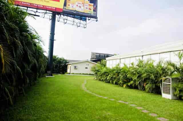 Euphoria Event Centre: Blank-canvas outdoor venue for industrial wedding or corporate event.