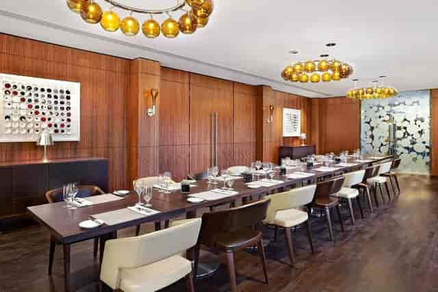 Sophisticated boardroom dining at One Square Bar & Brasserie for executive meetings and events.