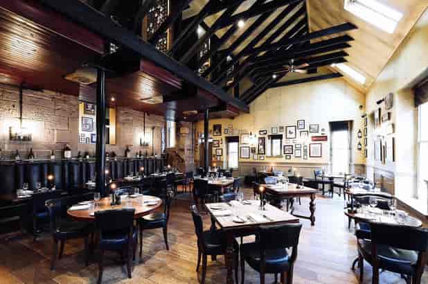 Bistro event space at Hotel du Vin Edinburgh, ideal for corporate dinners and networking mixers.