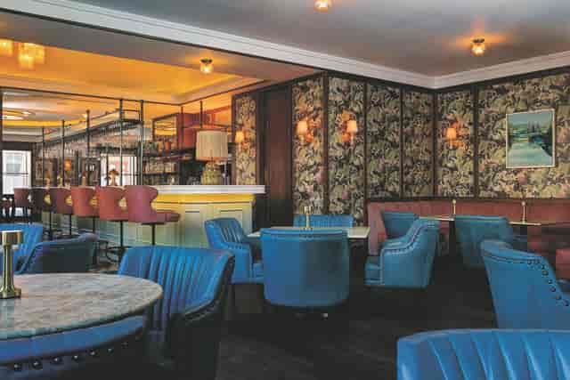 Brasserie Prince at The Balmoral: Lounge seating for corporate reception and networking events.