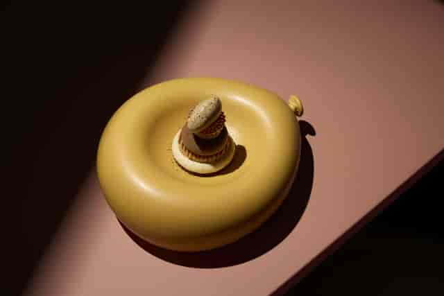 Avant-garde amuse-bouche at Celest cocktail bar, perfect for boutique gala catering.