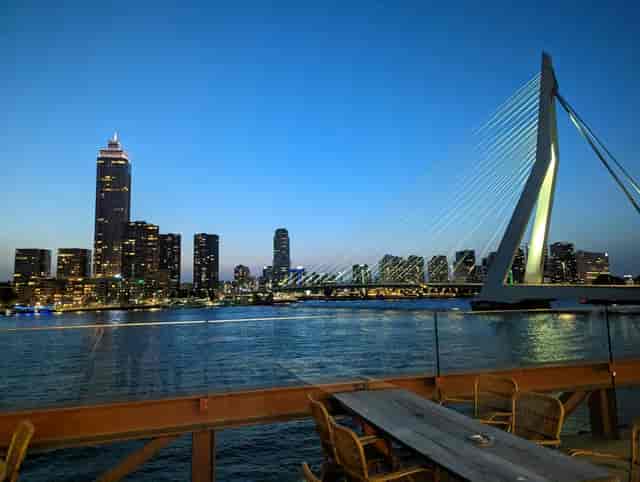 Dudok Aan De Maas waterfront restaurant venue for evening corporate receptions and event hosting.