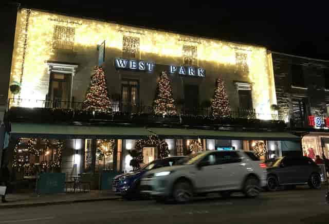 Chic Rooms at The West Park Hotel: elegant venue for corporate holiday parties and retreats.