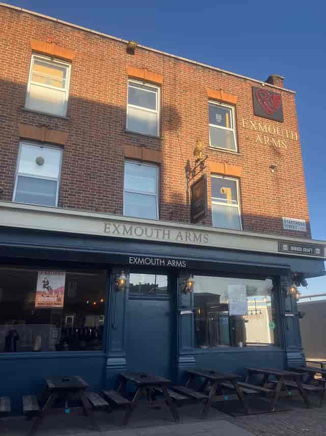 Exmouth Arms pub interior: authentic venue for networking events and team socials.