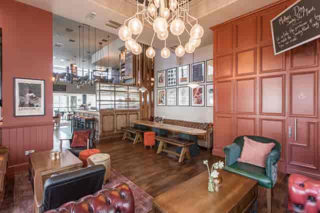 The Snug lounge at The Waterside for casual networking and intimate corporate event receptions.