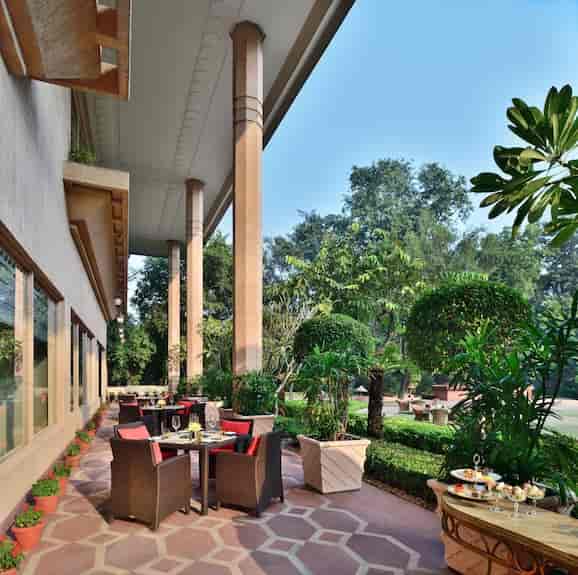 Terrace Garden at Taj Mahal New Delhi, upscale venue for outdoor dining and networking events.