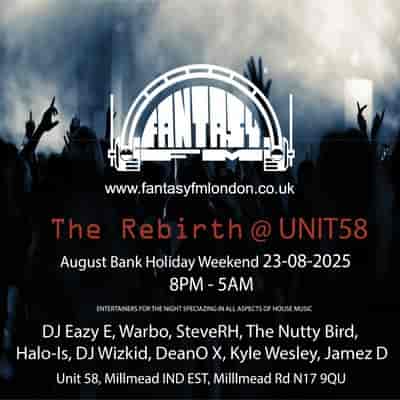 Crowd at Unit 58 nightclub event: High-energy house music party flyer.