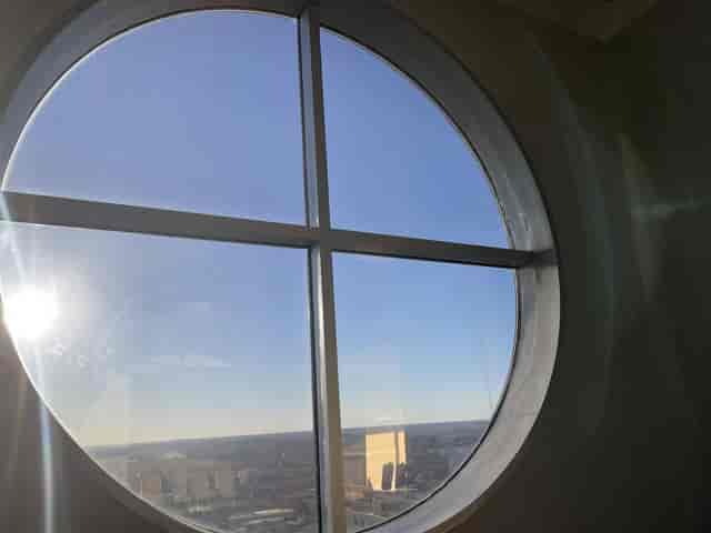 Cobalt Dining Room, City Club Birmingham: architectural window glare for event AV planning.