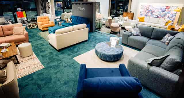 Cranmore Park Gallery Suite: tiered lounge seating for corporate networking and breakout meetings.