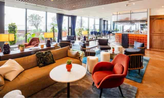 VIP lounge at 103 Colmore Row with soft seating, ideal for corporate networking and business events.