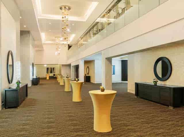 Elegant Marble Room foyer at Sofitel Abu Dhabi for networking and events.