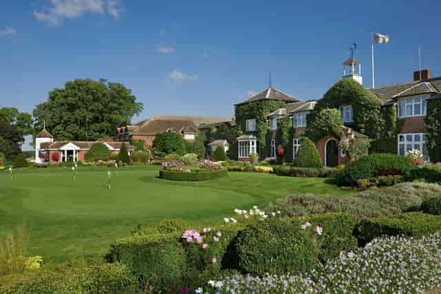 Woodlands Suite at The Belfry: manicured golf course for corporate retreats and outdoor events.
