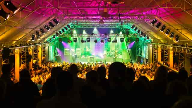 TonHalle München live concert venue with truss lighting for large-scale corporate events.