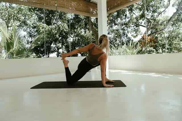 Yoga retreat open-air pavilion at Schlosspalais No. 1 for wellness breakout sessions.