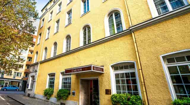 Hotel Carlton Munich exterior for corporate retreats and board meetings.