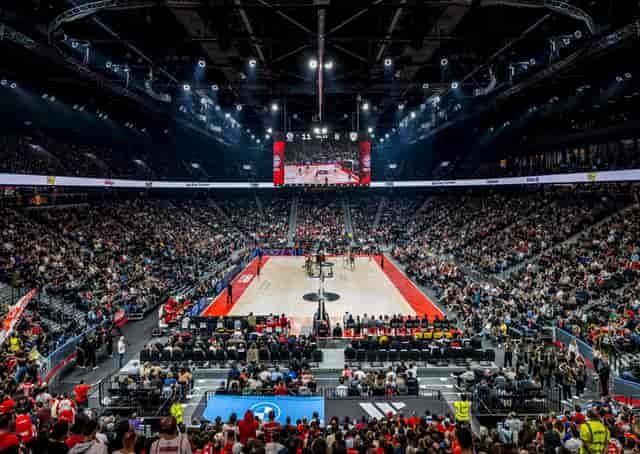 SAP Garden arena interior with tiered seating for live entertainment events and concerts.
